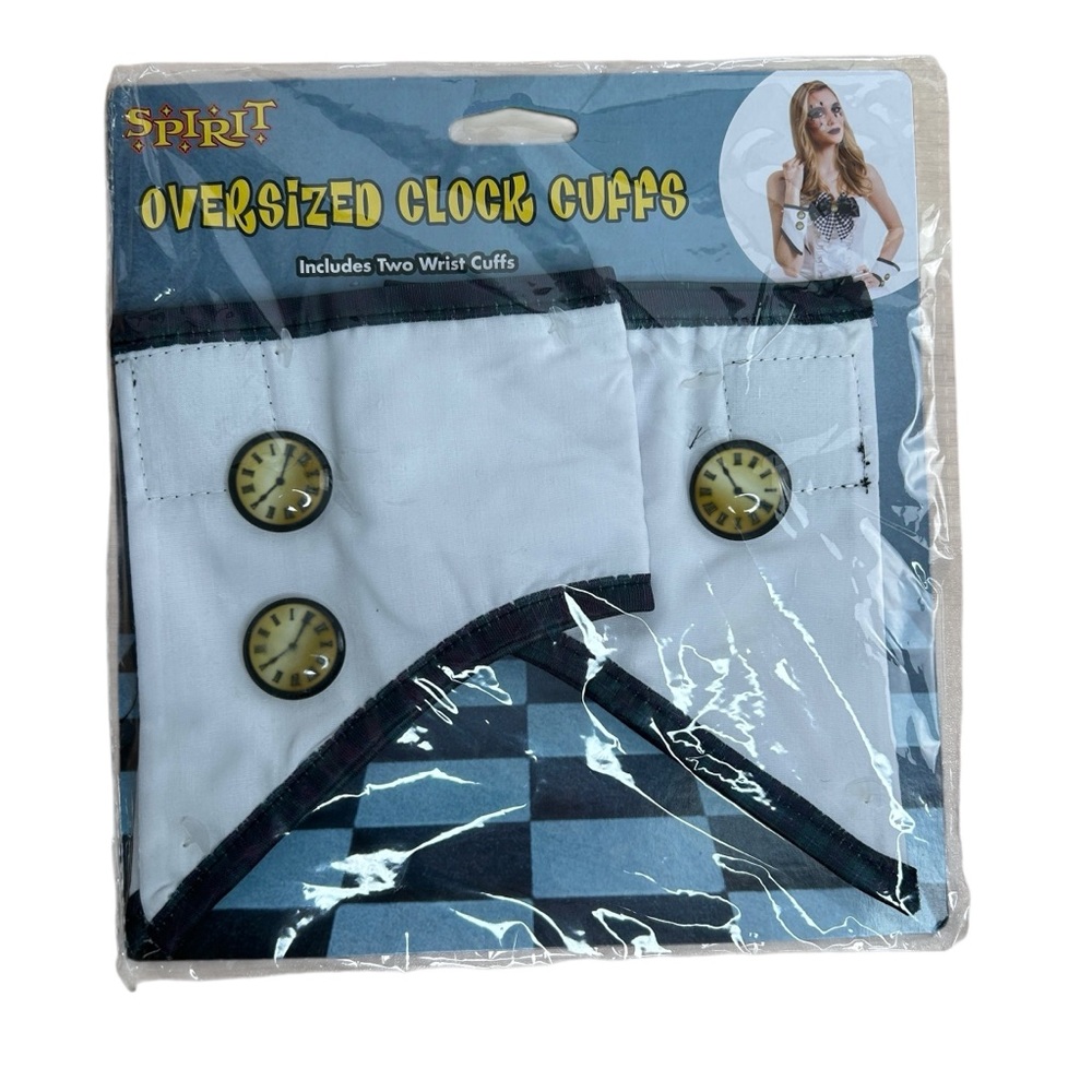 White Bunny Wrist Cuffs and Bowtie Rabbit Costume Cosplay Alice in Wonderland
